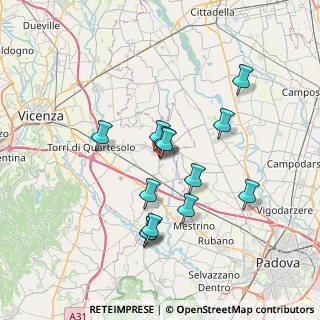 Mappa Via dell' Artigianato, 36043 Camisano Vicentino VI, Italia (6.33846)