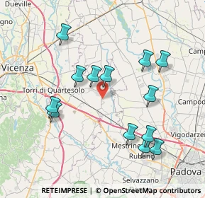 Mappa Via dell' Artigianato, 36043 Camisano Vicentino VI, Italia (7.71231)