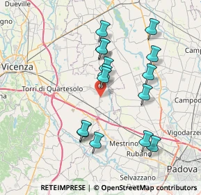 Mappa Via dell' Artigianato, 36043 Camisano Vicentino VI, Italia (7.08867)