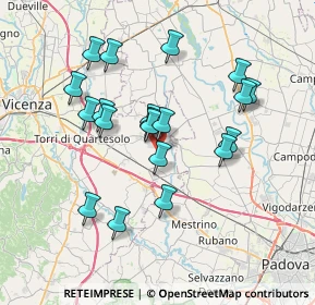 Mappa Via dell' Artigianato, 36043 Camisano Vicentino VI, Italia (6.666)