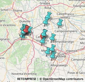 Mappa Via dell' Artigianato, 36043 Camisano Vicentino VI, Italia (11.8415)