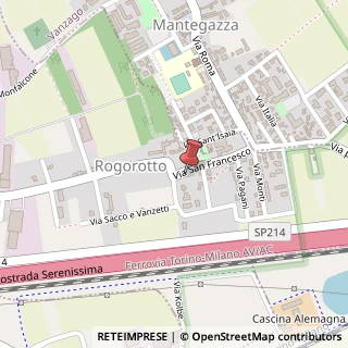Mappa Via San Francesco D'Assisi, 30, 20010 Casorezzo, Milano (Lombardia)