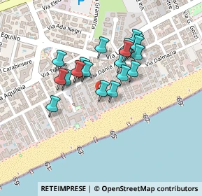 Mappa Via Dante Alighieri Secondo Accesso al Mare, 30016 Lido di Jesolo VE, Italia (0.176)