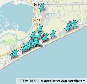 Mappa Piazza Francesco de Santis Num, 30016 Lido di Jesolo VE, Italia (1.6115)