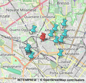 Mappa Via Privata Simone Schiaffino, 20158 Milano MI, Italia (1.51231)