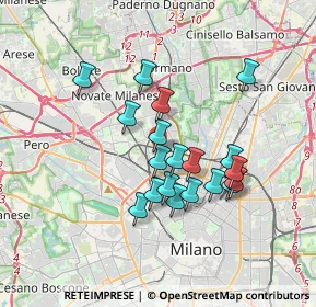 Mappa Via Privata Simone Schiaffino, 20158 Milano MI, Italia (2.95789)