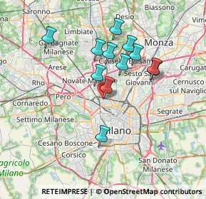 Mappa Via Privata Simone Schiaffino, 20158 Milano MI, Italia (6.20833)