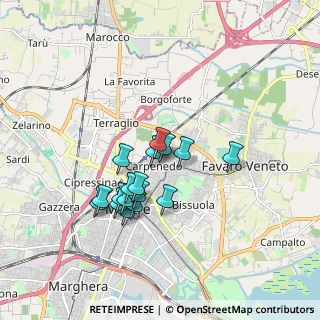 Mappa Via Vallon, 30174 Mestre VE, Italia (1.42588)