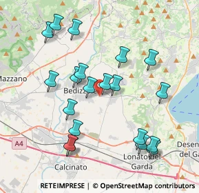 Mappa Via Carobe, 25081 Bedizzole BS, Italia (3.973)