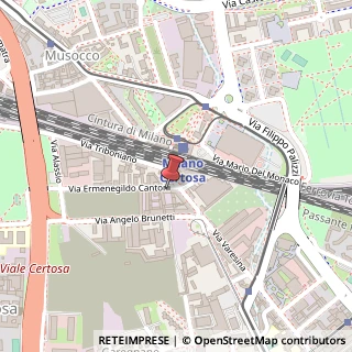 Mappa Via Ermenegildo Cantoni, 3, 20156 Milano, Milano (Lombardia)