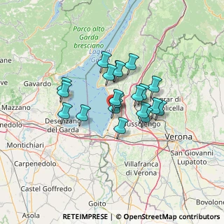 Mappa Piazza Aleardo Gafforini, 37017 Lazise VR, Italia (9.724)
