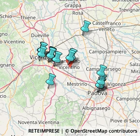 Mappa Via Vanzo Vecchio, 36043 Camisano Vicentino VI, Italia (11.096)