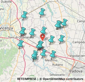 Mappa Via Vanzo Vecchio, 36043 Camisano Vicentino VI, Italia (6.48053)