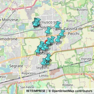 Mappa Via Giambattista Tiepolo, 20096 Pioltello MI, Italia (1.3245)