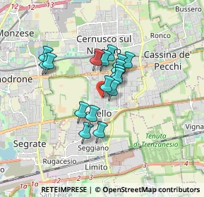 Mappa Via Perugino, 20096 Pioltello MI, Italia (1.25235)
