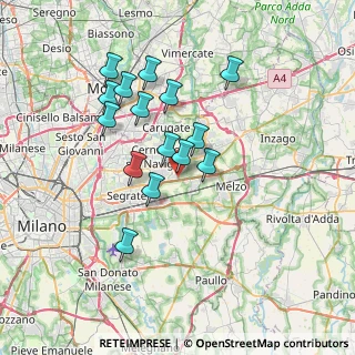 Mappa Via Camporicco, 20052 Vignate MI, Italia (6.26467)