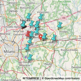 Mappa Via Camporicco, 20052 Vignate MI, Italia (6.7155)