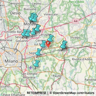 Mappa Via Camporicco, 20052 Vignate MI, Italia (7.262)