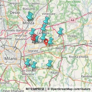 Mappa Via Camporicco, 20052 Vignate MI, Italia (6.91846)