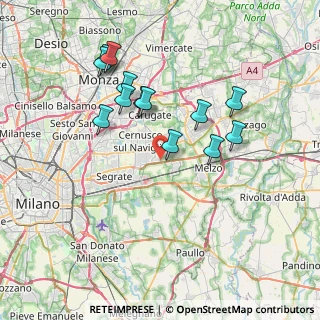 Mappa Via Camporicco, 20052 Vignate MI, Italia (6.98692)