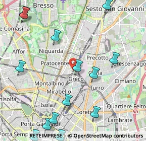 Mappa Via Diodoro Siculo, 20125 Milano MI, Italia (2.83143)