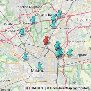 Mappa Via Diodoro Siculo, 20125 Milano MI, Italia (3.73571)