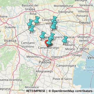 Mappa Via Moretta, 35011 Campodarsego PD, Italia (10.61455)
