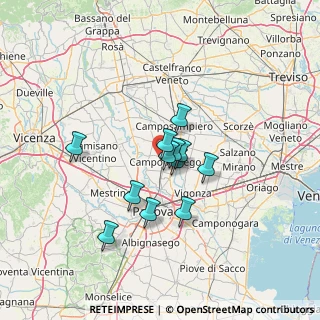 Mappa Via Moretta, 35011 Campodarsego PD, Italia (9.76083)