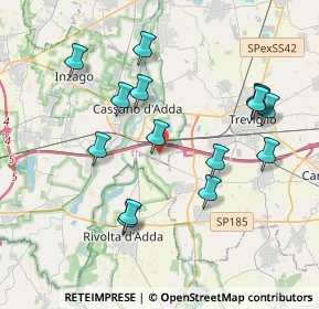 Mappa Via II Corte, 20062 Cassano d'Adda MI, Italia (3.88667)