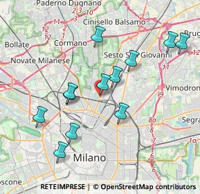 Mappa Viale Fulvio Testi, 20158 Milano MI, Italia (3.74333)