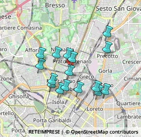 Mappa Viale Fulvio Testi, 20158 Milano MI, Italia (1.55625)