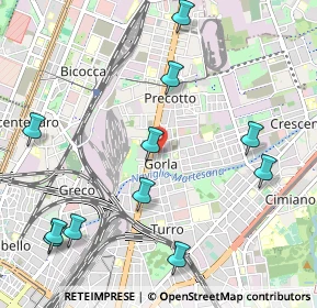 Mappa Via Privata Minturno, 20127 Milano MI, Italia (1.25545)