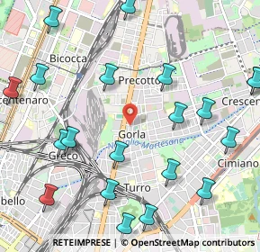 Mappa Via Privata Minturno, 20127 Milano MI, Italia (1.3485)