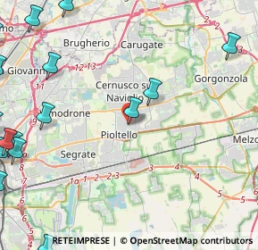 Mappa Via F. Cilea, 20096 Pioltello MI, Italia (7.4525)