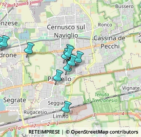 Mappa Via F. Cilea, 20096 Pioltello MI, Italia (1.51818)