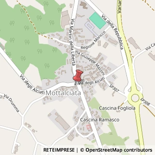 Mappa Via degli Alciati, 35/A, 13874 Mottalciata, Biella (Piemonte)