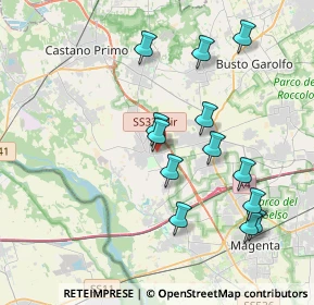 Mappa Via Giuseppe Garibaldi, 20012 Cuggiono MI, Italia (3.79615)