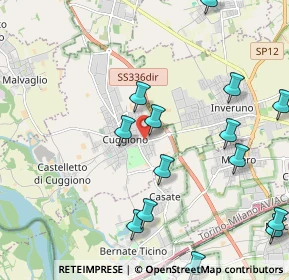 Mappa Via Giuseppe Garibaldi, 20012 Cuggiono MI, Italia (2.52571)