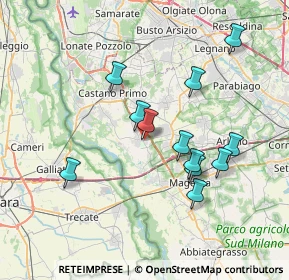 Mappa Via Giuseppe Garibaldi, 20012 Cuggiono MI, Italia (6.82417)