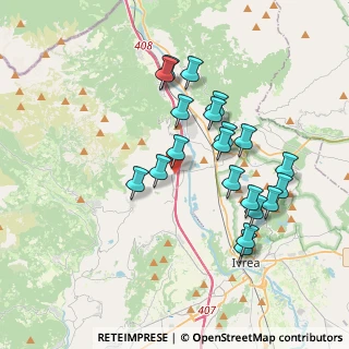 Mappa Via Reg. Mulinas, 10013 Borgofranco d'Ivrea TO, Italia (3.497)