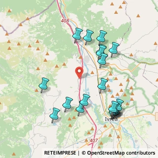 Mappa Via Reg. Mulinas, 10013 Borgofranco d'Ivrea TO, Italia (4.378)