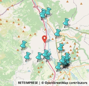 Mappa Via Reg. Mulinas, 10013 Borgofranco d'Ivrea TO, Italia (4.447)