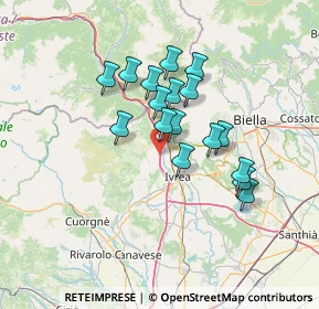 Mappa Via Reg. Mulinas, 10013 Borgofranco d'Ivrea TO, Italia (11.00529)