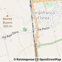 Kort Borgofranco d'Ivrea