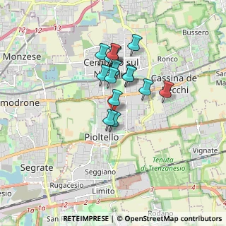 Mappa Via Ghirlandaio, 20096 Pioltello MI, Italia (1.31875)