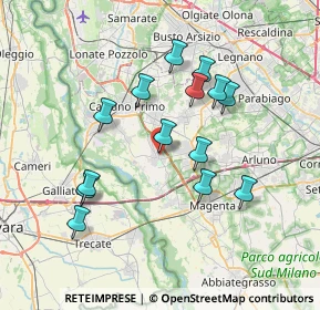 Mappa Via San Giuseppe, 20012 Cuggiono MI, Italia (6.76)