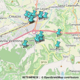 Mappa Via Meucci, 36057 Nogarazza VI, Italia (1.71)