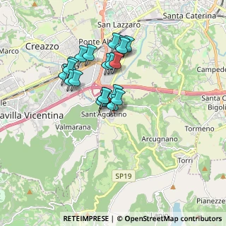 Mappa Via Meucci, 36057 Nogarazza VI, Italia (1.4515)