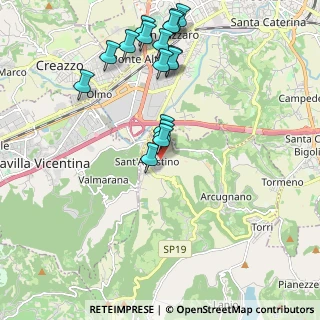 Mappa Via Meucci, 36057 Nogarazza VI, Italia (2.15375)