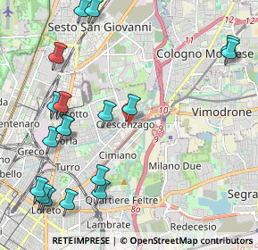 Mappa Via Belluno, 20132 Milano MI, Italia (2.66778)